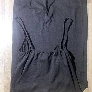 spaghetti strap black dress